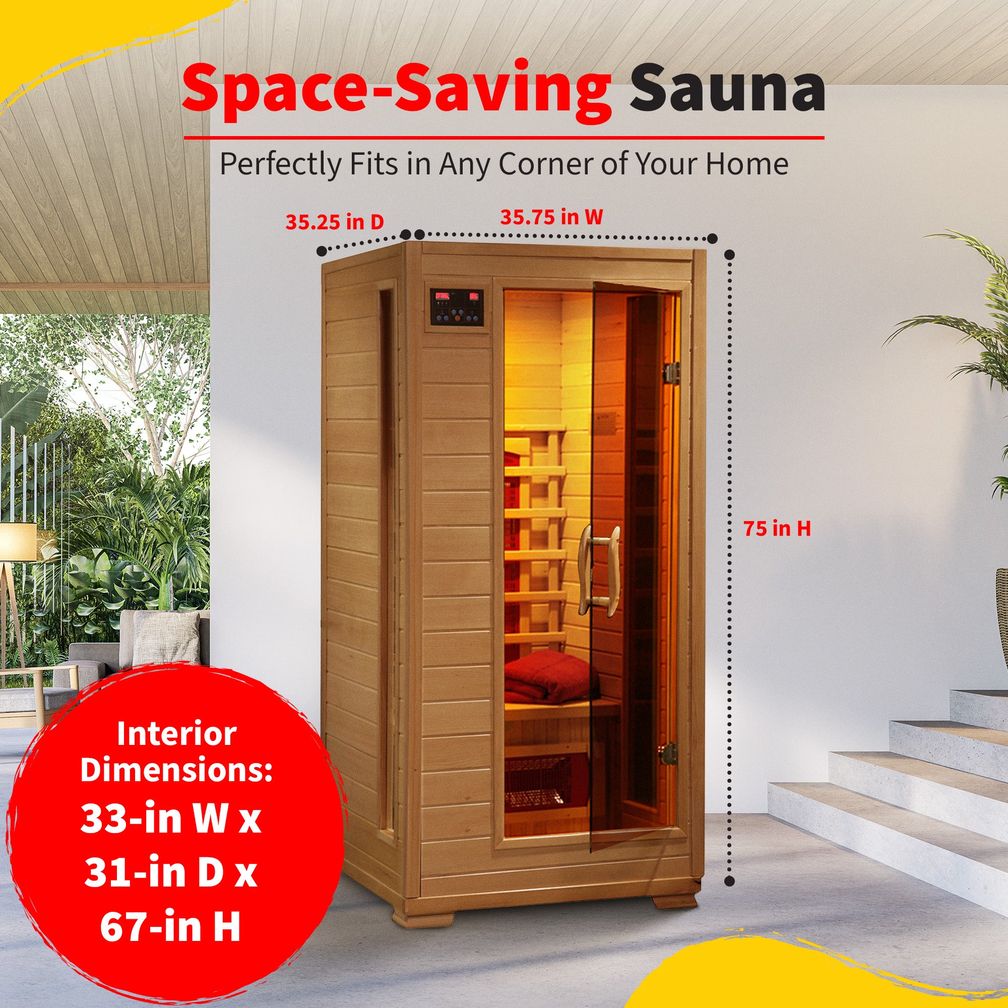 Buena Vista 1-2 Person Hemlock Sauna