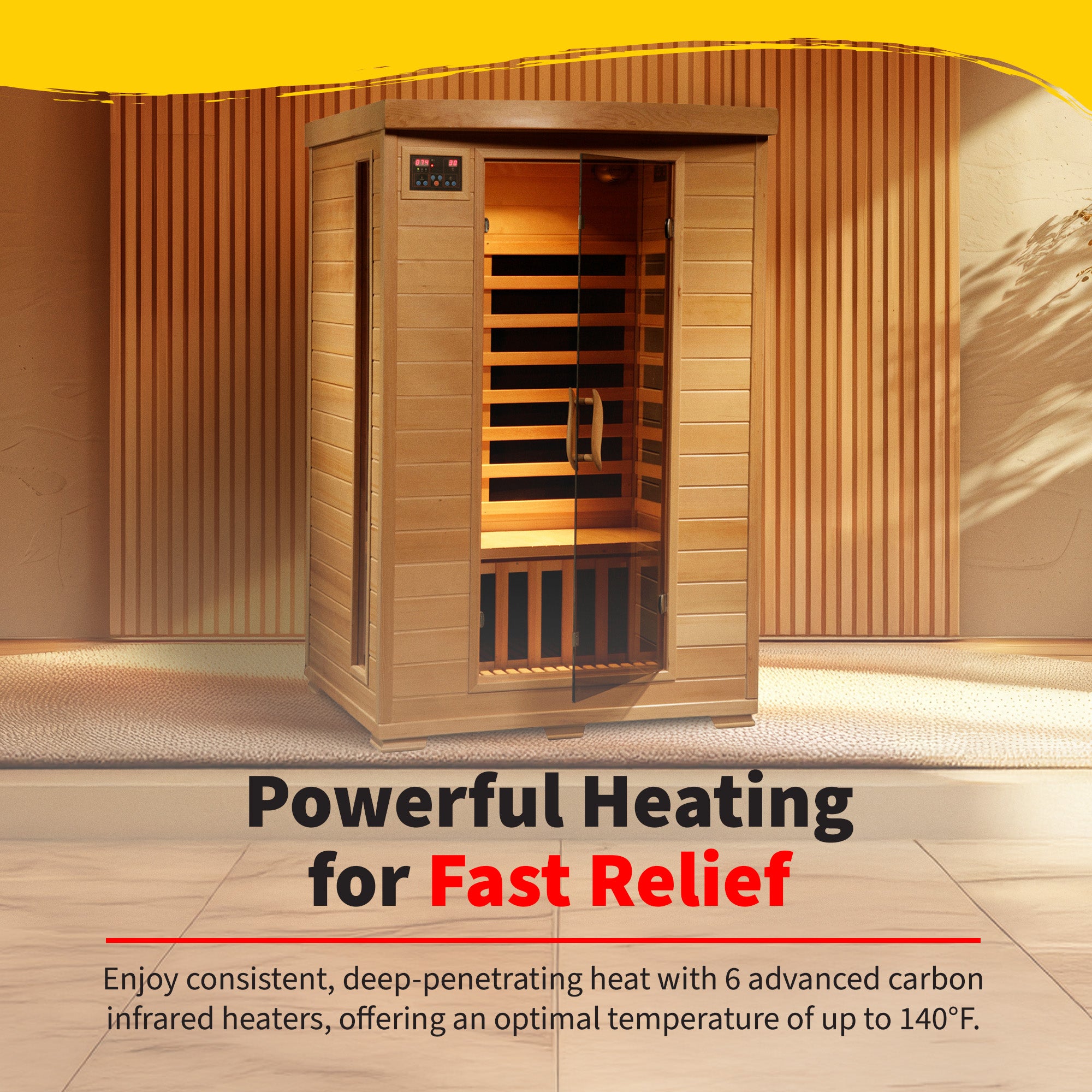 Coronado 2-Person Hemlock Deluxe Sauna