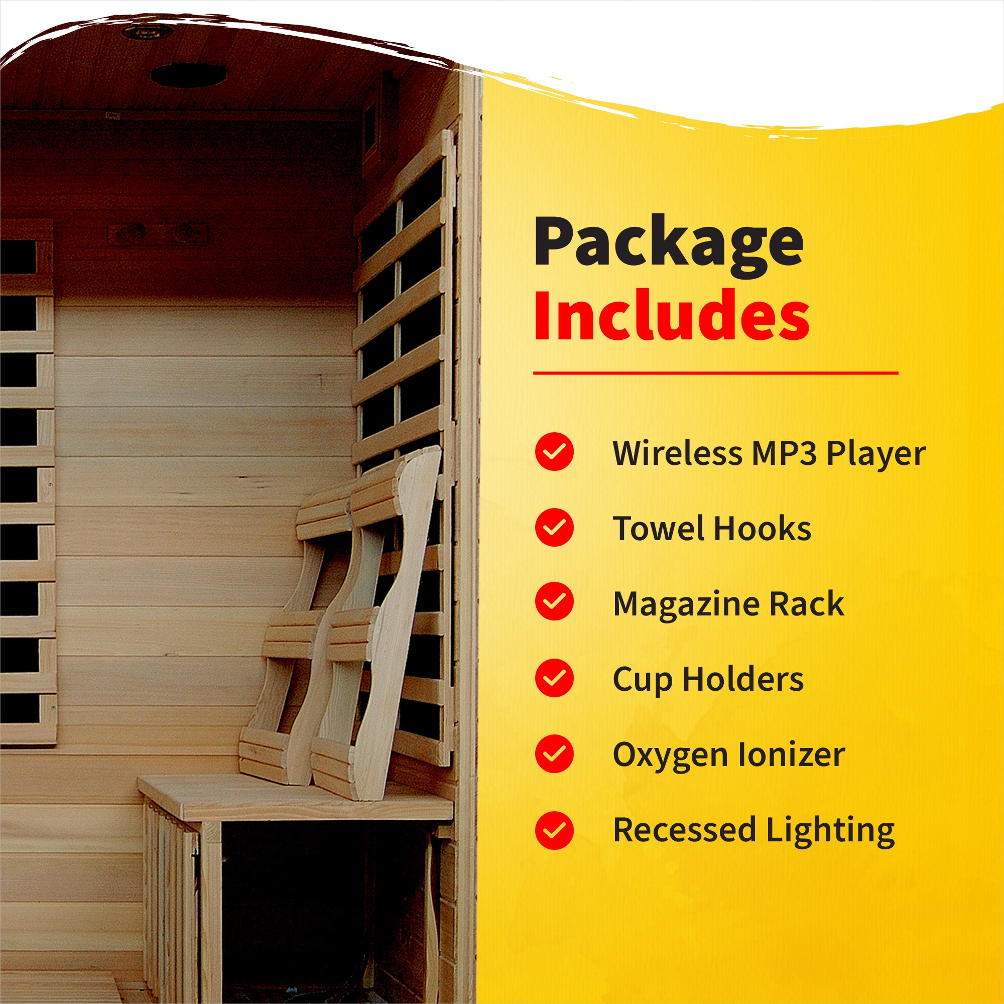 Monticello 4-Person Hemlock Sauna