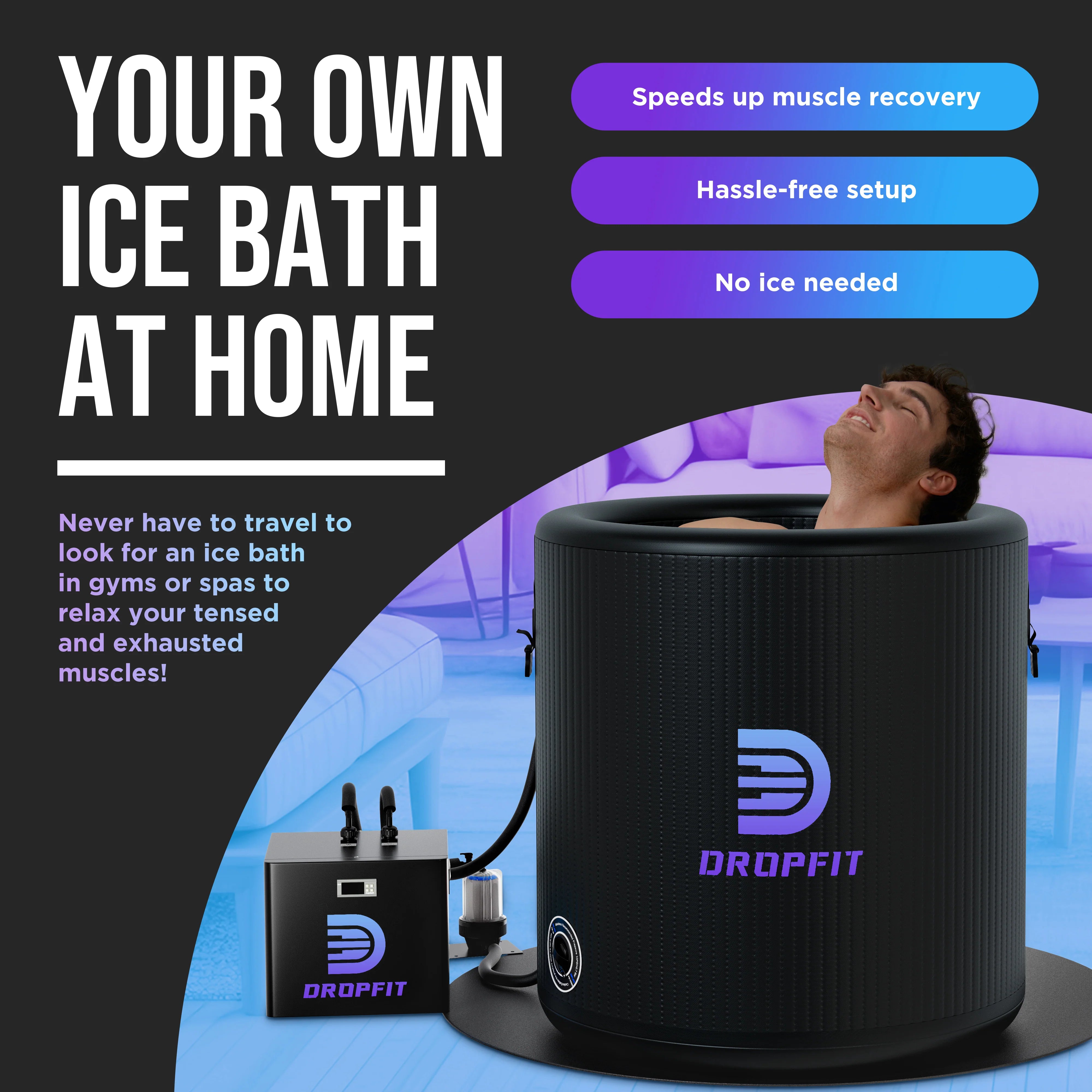 Dropfit Portable Ice Bath - Cold Plunge