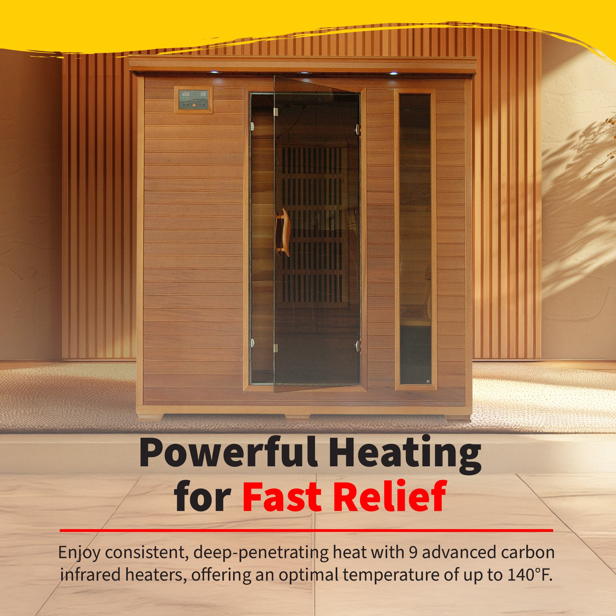 Santa Fe 3-Person Hemlock Corner Sauna