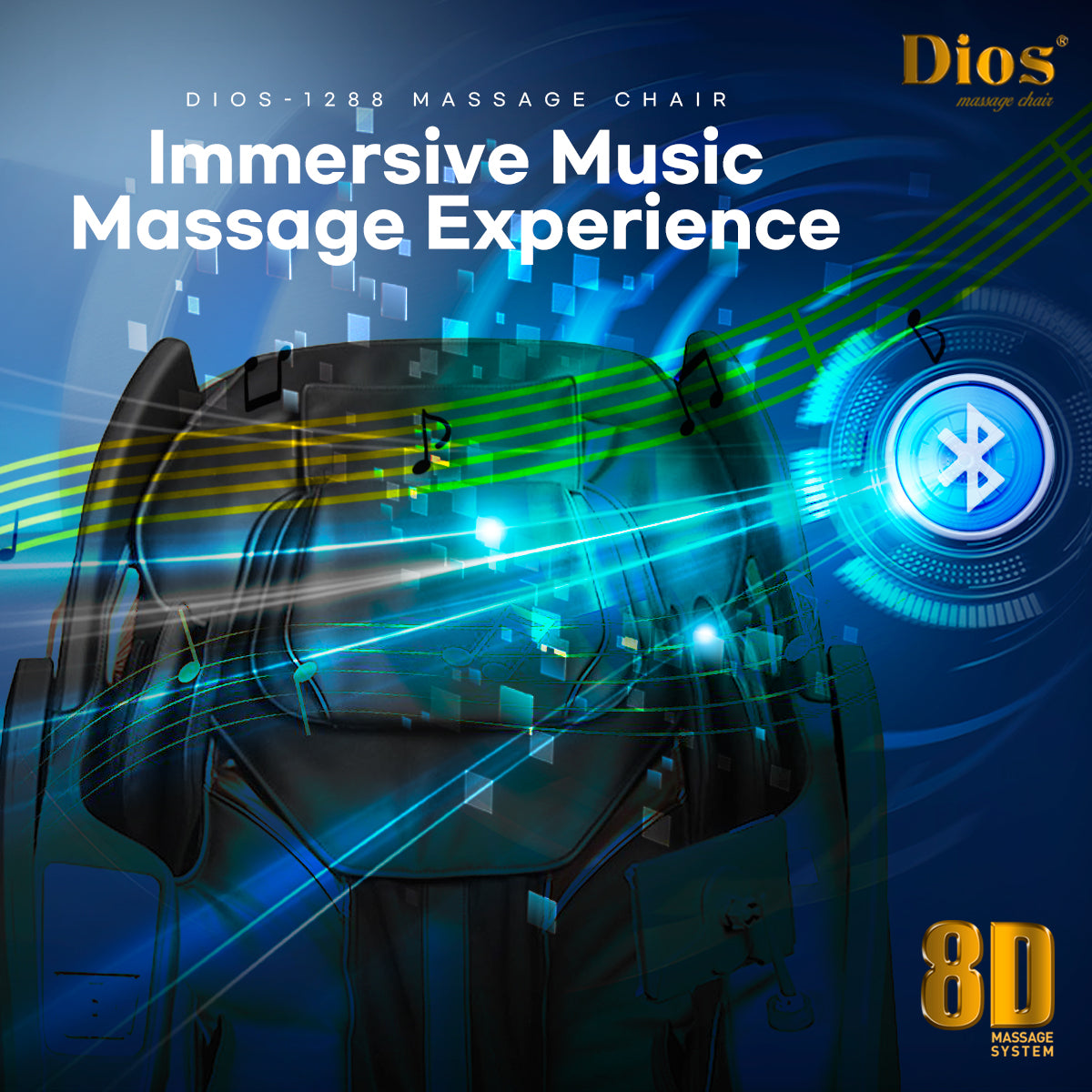 Kahuna Dios 1288 Massage Chair (8D AI Dual System, SL-Track, Zero Gravity)